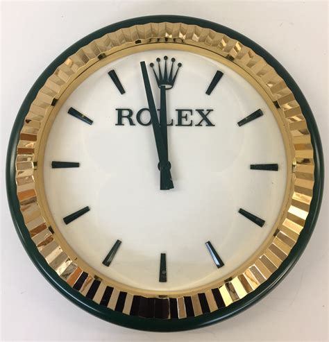 rolex wall clock for sale|rolex outdoor clocks for sale.